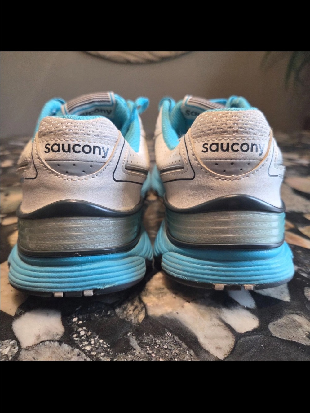 Saucony Shadow Genesis Womens Teal White Running Shoes Sneakers Size 9 15105-1 - Picture 4 of 7